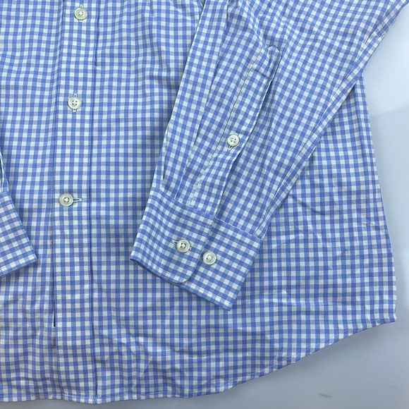 Black Brown 1826 Checkered Button Down Shirt S79-19 - Picture 3 of 5